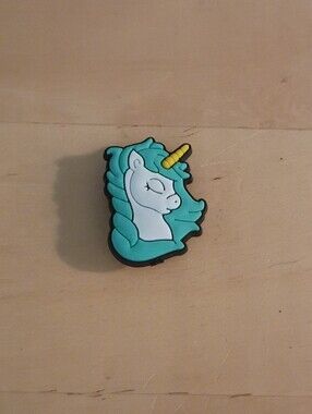 10 for $10 Jibbitz Croc Charms - Unicorn Face w/ Blue Hair - New Shoe Charm
